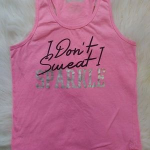Lady's chin up tank top